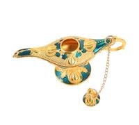 MUELODSIC Lámpara De Aceite Aladino Decorativa Vintage Azul Diseño Clásico para Hogar y Fiesta Decoración De Mesa Artístico y Retro