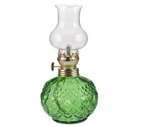 MUELODSIC Lámpara de Aceite de Vidrio Vintage Quemador Ajustable para Decoración de Hogar y Luz Nocturna Ambiental en Sala y Dormitorio, Resistente y Duradera