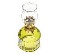 MUELODSIC Lámpara de Queroseno Vintage de Vidrio Transparente Linterna de Mecha para Decoración Interior y Exterior Centro de Mesa para Bodas y Fiestas Ambiente Romántico y Retro