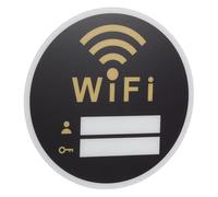 MUELODSIC Letrero Acrílico para Pared con Recordatorio Práctico de Wifi Señalización de Wifi para y Decoración Segura y Visible