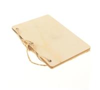 MUELODSIC Libros de Votos Matrimoniales de Madera 2 Juegos 4 Piezas Papel Kraft Artesanal Beige Cuadernos Rústicos para Bodas Accesorios para Decoración y Recuerdos del Gran Día