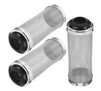 MUELODSIC Malla de Acero Inoxidable para Filtro de Acuario 12 MM Tapa Protectora de Entrada para Pecera Colador Metálico para Filtro de Agua Dulce y Salada Pack 3 Piezas