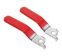MUELODSIC Manija de Palanca para Válvula de Bola de Grifo Exterior 2 Piezas Hierro Rojo Orificio 6X10 MM con Tornillos de 10 MM Repuesto para Manguera y Tubería de Agua Control Manual