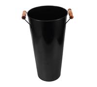 MUELODSIC Metal Firewood Holder Indoor With Handle Tall Coal Bucket For Fireplace And Camping Spacious Wood Carrier For Logs And Storage