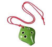MUELODSIC Mini Ocarina Cerámica Pequeña Instrumento Musical para Principiantes con Cuerdas y Cancionero Portátil y Fácil de Aprender Diseño Único Forma de Fresa para Práctica y Diario