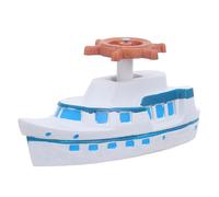 MUELODSIC Modelo de Barco de Vela Estilo Mediterráneo Modelo de Barco Pequeño de Resina Decoración Figurilla para Sala y Dormitorio