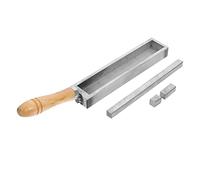 MUELODSIC Molde de Fundición de Hierro para Derretir y Metales Herramienta de Joyería para Lingotes Plata Diseño con Mango de Resistente y Duradero para Proyectos de Fundición DIY
