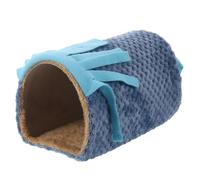 MUELODSIC Nido Túnel para Mascotas Pequeñas Cama Suave y Cálida para Cobayas Hámsteres Chinchillas y Conejos Guarida Acogedora y Lavable para Descanso y Invernal