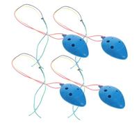 MUELODSIC Ocarina Ligera Cuerda para Fácil Transporte de 6 Agujeros Mini de Plástico Color Aleatorio para Principiantes y Niños