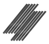 MUELODSIC Palillos de Aleación Antideslizantes 10 Pares Estilo Japonés 242 CM Resistentes al Calor Color Negro para Uso Doméstico y Restaurante