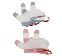 MUELODSIC para Bebés para Evitar Chuparse los Dedos y Uñas 2 Pares de Transpirables de Malla Ajuste Protector Seguro para Pulgar y Dedos Infantiles Talla M Uso