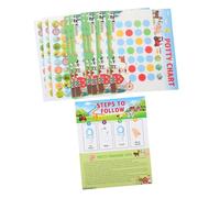 MUELODSIC Pegatinas de Entrenamiento para Orinal y Niñas Tabla de Rutinas de Baño Reutilizable con Diseño Fomenta Autonomía y Hábitos Saludables