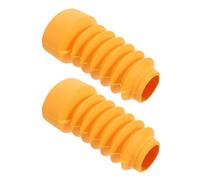 MUELODSIC Polainas de Goma para Horquilla Delantera de Motocicleta, Cubiertas Protectoras Amarillas Antipolvo para Amortiguador Delantero, 2 Piezas, Protección contra Barro y Suciedad