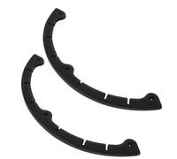 MUELODSIC Protector de Borde de Goma para Snowboard Grande Diseño de Tres Orificios, Negro, 2 Piezas, Parachoques Anticolisión Envolvente para Protección de Puntas en Deportes de Invierno