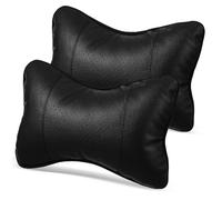 MUELODSIC Protector de Cuello para Viaje en Acrílico, 2 Piezas, Almohadas Cervicales Cómodas para Conducir y Sentarse Coche, Soporte Ergonómico Negro