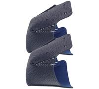 MUELODSIC Protectores de Puntera para Patines de Hockey y Hielo, 2 Piezas, Piel Sintética Resistente Abrasión, Color Azul Oscuro, Accesorios Extraíbles para Protección de Dedos en Patinaje
