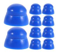 MUELODSIC Protectores de Tuercas de Plástico para Niños, Tamaño Estándar, Resistentes a Exteriores y UV, Seguros para Parques Infantiles y Toboganes, 10 Piezas de Color Azul Oscuro