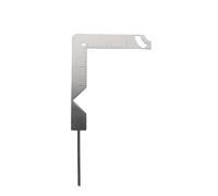 MUELODSIC Regla Guía para Portadas de Libros de Acero Inoxidable, Regla de Posicionamiento para Manualidades, Plantilla para Hacer Cubiertas y Álbumes, Herramienta Multipropósito