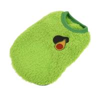 MUELODSIC Ropa de Abrigo para Mascotas Pequeñas Chaleco de Franela Lavable para Conejos y Cobayas Diseño Estampado Talla XS Color Aguacate Adecuado para Mantener Calor Exteriores