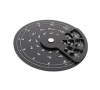 MUELODSIC Rueda de Acordes de Guitarra de Aleación de Aluminio, Herramienta de Teoría Musical Portátil para Principiantes, Rueda de Círculo de Quintas para Práctica y Aprendizaje de Escalas