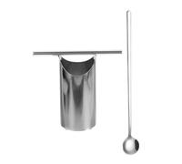 MUELODSIC Sacabocados de Sandía de Acero Inoxidable 304 Cortador de Fruta Manual Mediano Set 2 Piezas Herramienta Perforadora de Cocina para Extraer Pulpa y Preparar Jugos Uso Doméstico