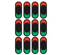 MUELODSIC Señal de puerta de No Molestar, indicador deslizante para puerta, 12 unidades, PMMA, negro, para clínica y oficina, cambio de estado fácil