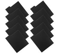 MUELODSIC Separadores de Discos de Vinilo Negros 12,5 X 15 Cm, Pack de 10 Divisores Ajustables para Estantes, Organizadores de Álbumes, Tarjetas Clasificadoras Resistentes para