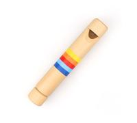 MUELODSIC Silbato de Madera para Tirar y Empujar, Juguete Educativo de Aprendizaje, Mini Flauta Silbato de Colores Brillantes, Instrumento Musical Infantil Seguro y Creativo