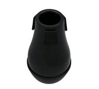 MUELODSIC Silenciador De Práctica Para Trombón Tenor De Abs, Accesorio De Reducción De Ruido Negro, Medio Cerrado, Adecuado Para Práctica Musical Silenciosa y Uso En Casa