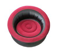 MUELODSIC Sofá Hinchable Portátil de Rojo Sillón Inflable Plegable para Salón y Camping Cómodo Puff Perezoso Fácil de Transportar y Limpiar