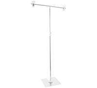 MUELODSIC Soporte de Fondo para Fotografía en Forma de T Pequeño Portátil Acero Inoxidable Marco Mini para Fondo de Mesa Adecuado para Fotos de Productos y Bodegones Uso Versátil en