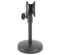 MUELODSIC Soporte De Micrófono Ajustable De Mesa Con Base Metálica Redonda Antivibración Para Podcast Grabación y Reuniones Online Montaje Fácil y Seguro Negro