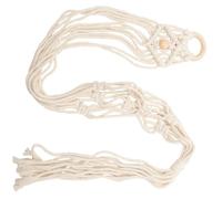 MUELODSIC Soporte de Pared de Macramé Material Algodón Color Beige para Ukelele y Guitarra Pequeña Versátil para Colgar en Ventana o Pasillo