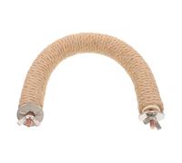 MUELODSIC Soporte para Pájaros Cuerda de Cáñamo U-Shaped, Percha Resistente a Mordeduras para Jaulas de Aves Pequeñas, Accesorio para Perca de Molienda y Juguete para Loros Domésticos
