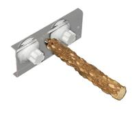 MUELODSIC Soporte para Pájaros Ventosa, Percha De Madera De Flores De Pimienta De 20 Cm, Puesto Compacto y Resistente a Mordeduras para Entrenamiento y Baño De Loros