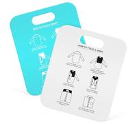 MUELODSIC Tabla para Doblar Camisas para Adultos, Set 2 Piezas, Plegadora de Camisetas Portátil, Tabla para Doblar Ropa, Ayuda para Organización en Hogar y Lavandería