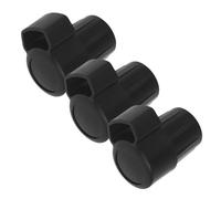 MUELODSIC Tapones para Saxofón Alto Abs Negro 3 Piezas para Proteger Teclas Cuello Doblado, Reducir Ruido y Preservar Rendimiento en Saxofón Alto