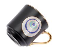 MUELODSIC Taza de Cerámica Artesanal con Diseño Ojo de Fátima Resistente y Elegante para Leche Café y Té Hogar y Oficina