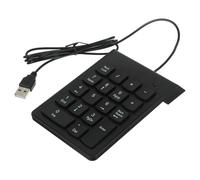 MUELODSIC Teclado Numérico USB De 19 Teclas para Portátil, Ergonómico, Resistente, Compatible Sistemas y, Adecuado para Finanzas y Oficina, Color Negro, Modelo Compacto Portátil