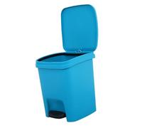 MUELODSIC Trash Can Foot Pedal With Lid Plastic Garbage Bin For Kitchen Bedroom Office Small Wastebasket Easy To Clean And Odor Sealing Home Use