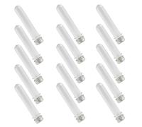 MUELODSIC Tubos Transparentes para Cordones de Zapatos 20 Piezas Organizador Portátil de PE Tapa Rosca Estuche Compacto para Viaje y Almacenamiento Seguro de Cordones y Accesorios