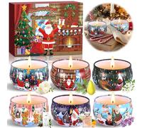 MUELVIP Velas Aromáticas 6 Piezas Velas Perfumadas,Velas Aromaticas para Regalo,Velas de Cera de Soja Natural para Mujeres,Vela Aromática,Velas Decorativas,para Yoga,Baño,Dormitorio,Madre