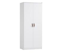 MUEMUE Armario 2 Puertas Blanco 204.1x84.4x53.2cm