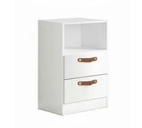 MUEMUE Cajonera 2 cajones Blanco 74x42x42cm