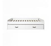 MUEMUE Cama + 2 cajones Individuales Blanca 90x190cm