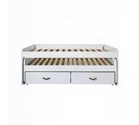 MUEMUE Cama + 2 cajones Individuales Blanca 90x200cm