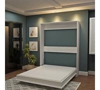 MUEMUE - Cama abatible Vertical Blanco Kristoff 135x200cm - MU711-135 - Solo la Cama