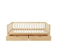 MUEMUE Cama evolutiva + 2 cajones Madera Pino 90x190cm