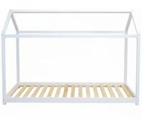 MueMue Cama infantil madera blanco montessori 90x190cm