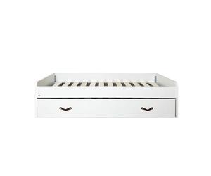 MUEMUE - Cama nido blanca + 2 cajones Ana 90x190cm - MUCOMPACTOCM-15-90 - CAMA + BASE CAMA